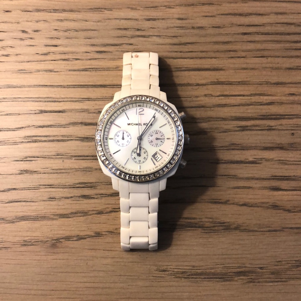 Michael kora white watch